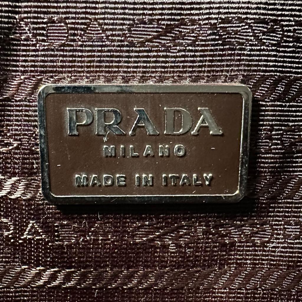 PRADA Triangular logo B6242 Handbag black Women used