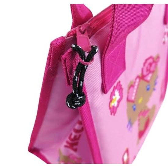 Sun Protection Kitty Cooler Bag Sanrio Insulated Hello Kitty-chan Hawaiian Goods Lunch Cute Popular Triangle Gusset (Pink)