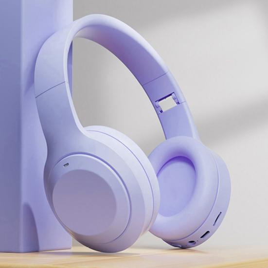Bluetooth-compatible Headset Type-C Charging Active Noise Cancelling Over Ear Audio Wireless Headphones for Music Play TF Card Support