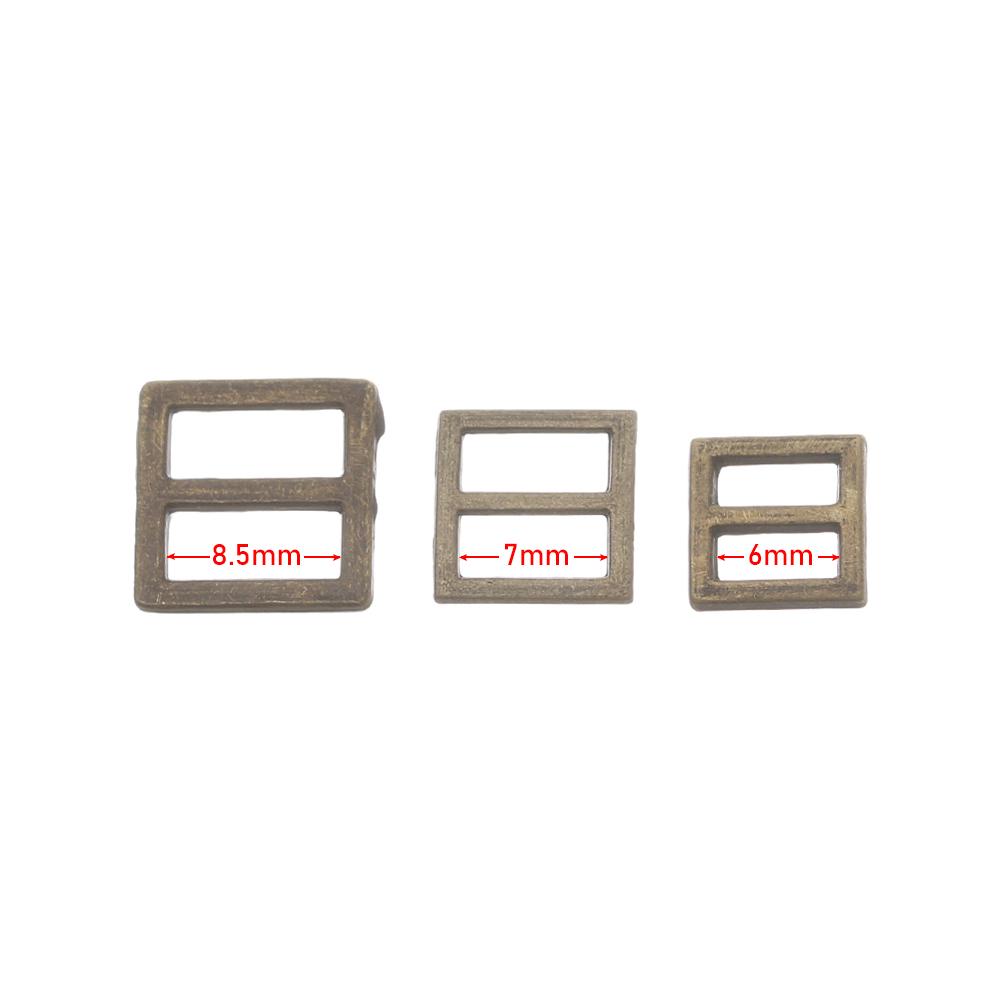 20Pcs 6/7/8.5mm Ultra-small Square Buckle for Doll Bags Shoes Clothes Mini Belt ButtonsDIY Clothing Sewing Accessories