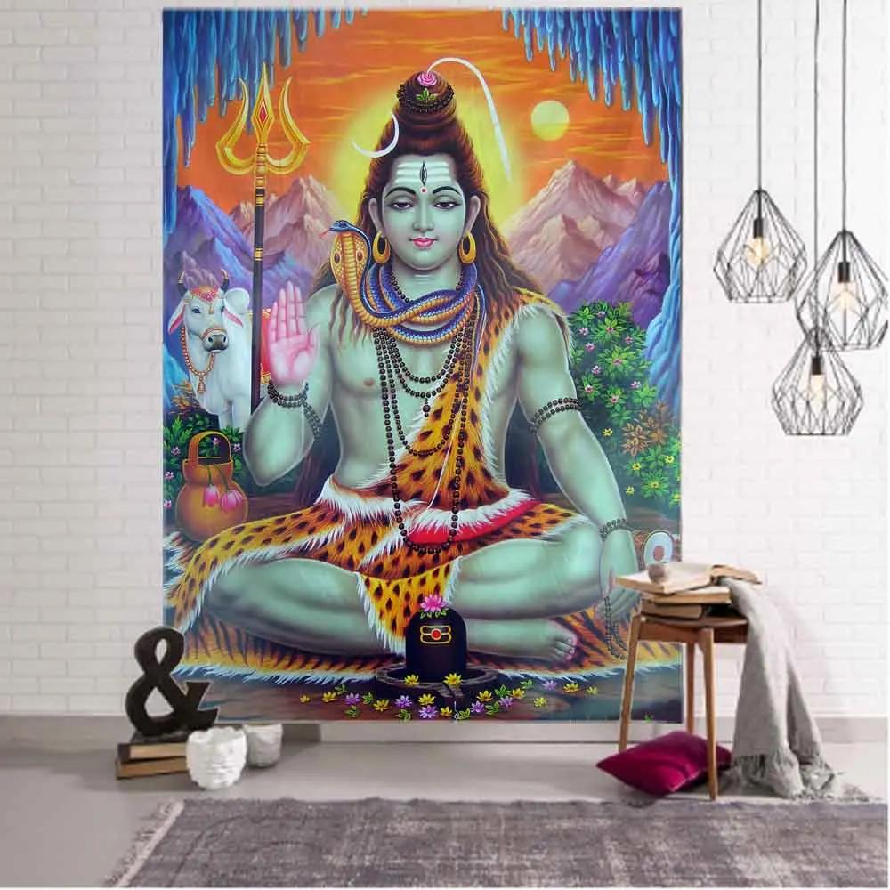 Lakshmi Deity Tapestry 2D Flat Print Prosperous Home Decor Bedroom Living Room Tapestry Charming Functional Sacred Lively Hindu