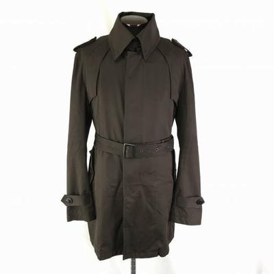 MORGAN DE TOI Slim Stainless Collar Coat [Men’s LL/Dark Brown] Outerwear Jacket(USED)