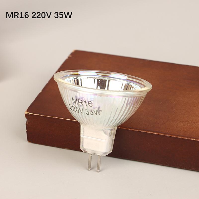 

Gu10 Mr11 Mr16 Галогенный рефлекторный светильник с толстым стеклом Галогенный вольфрамовый прожектор Лампа с колбой 120 В 220 В 35 Вт 50 Вт MR16-230V-35W