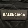 BALENCIAGA 534315 18AW Black TRACK SUIT JACKET Logo Embroidered Fleece Jacket Jacket 46 blackUsed