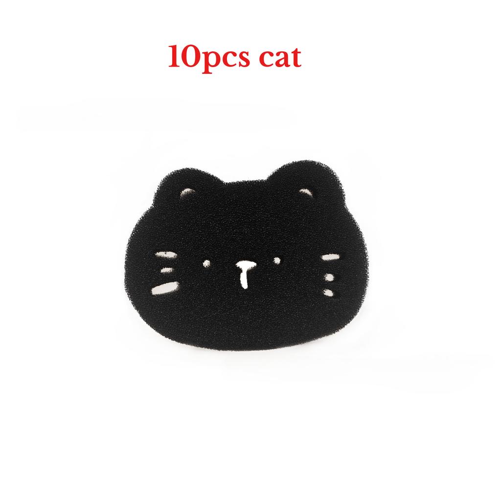 10Pcs Washing Machine Sticky Hair Artifact Filter Pet Sticky Hair Sponge Hair Suction Hair Filter Hair Removal Animal Shape Foam