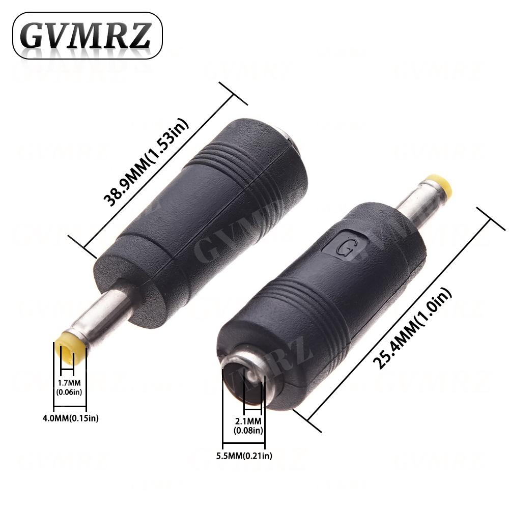 

5PCS DC 5.5*2.1 Female to 5.0*3.0 5.5*2.5 4.0 / 4.8*1.7 5.5*1.7 3.5*1.35 mm Male Power Jack DC Plug Laptop Connector