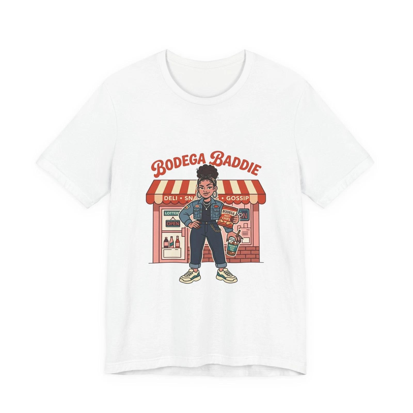 Bodega Baddie tee | NYC Spanglish Y2K deli sign, cherries, borough 4XL