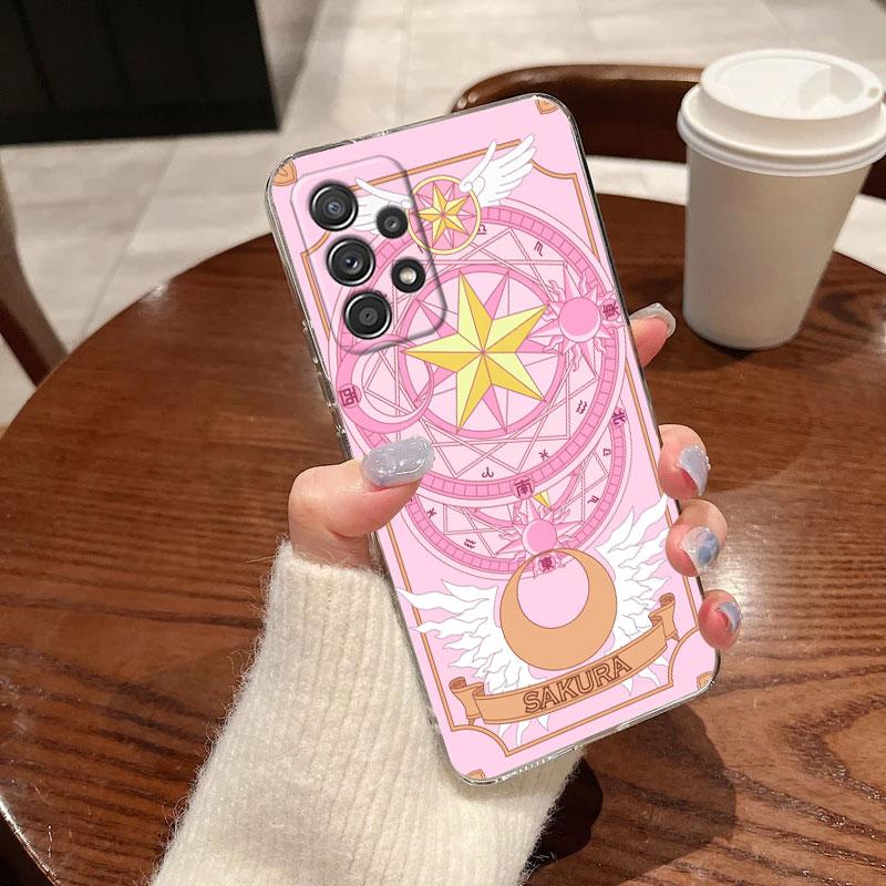 Cartoon CardCaptors Sakuras For Samsung Galaxy A55 Case A54 A52 A53 A15 A14 A13 A21S A23 A51 A34 A35 A33 A32 A72 71 Phone Cover