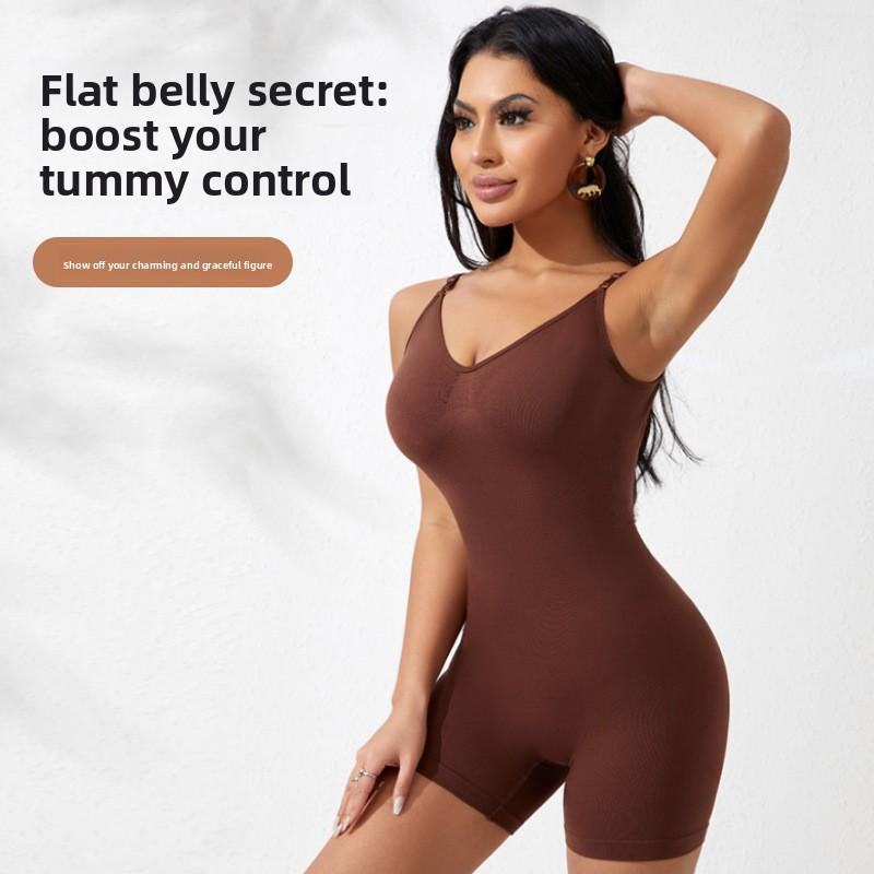 Plus-size One-piece Bodysuit: Tummy-tucking, Bum-lifting, Waist-cinching, Brief-style, Women’s Figure-shaping Bodysuit