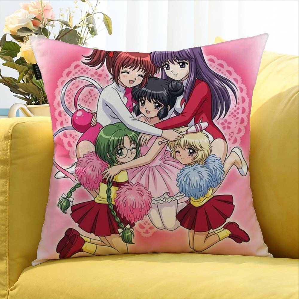 Magical Girl Tokyo MMew MMew World Various Sizes Square Pillow Case For Car Home Bedchamber Decor