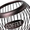 Kaffeepadhalter, Schreibtisch-Organizer, platzsparender Aufbewahrungskorb aus Schmiedeeisen, Snack- und Süßigkeitenbehälter