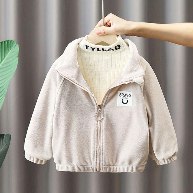 

Флисовая куртка для мальчиков - зимняя коллекция 2023 года, теплый флис для осени/зимы 80