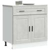 VidaXL Kitchen Cabinet Porto Concrete Grey Engineered Wood 853981