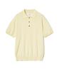 YALE Supima Cotton Short Sleeve Polo Knit Light Yellow