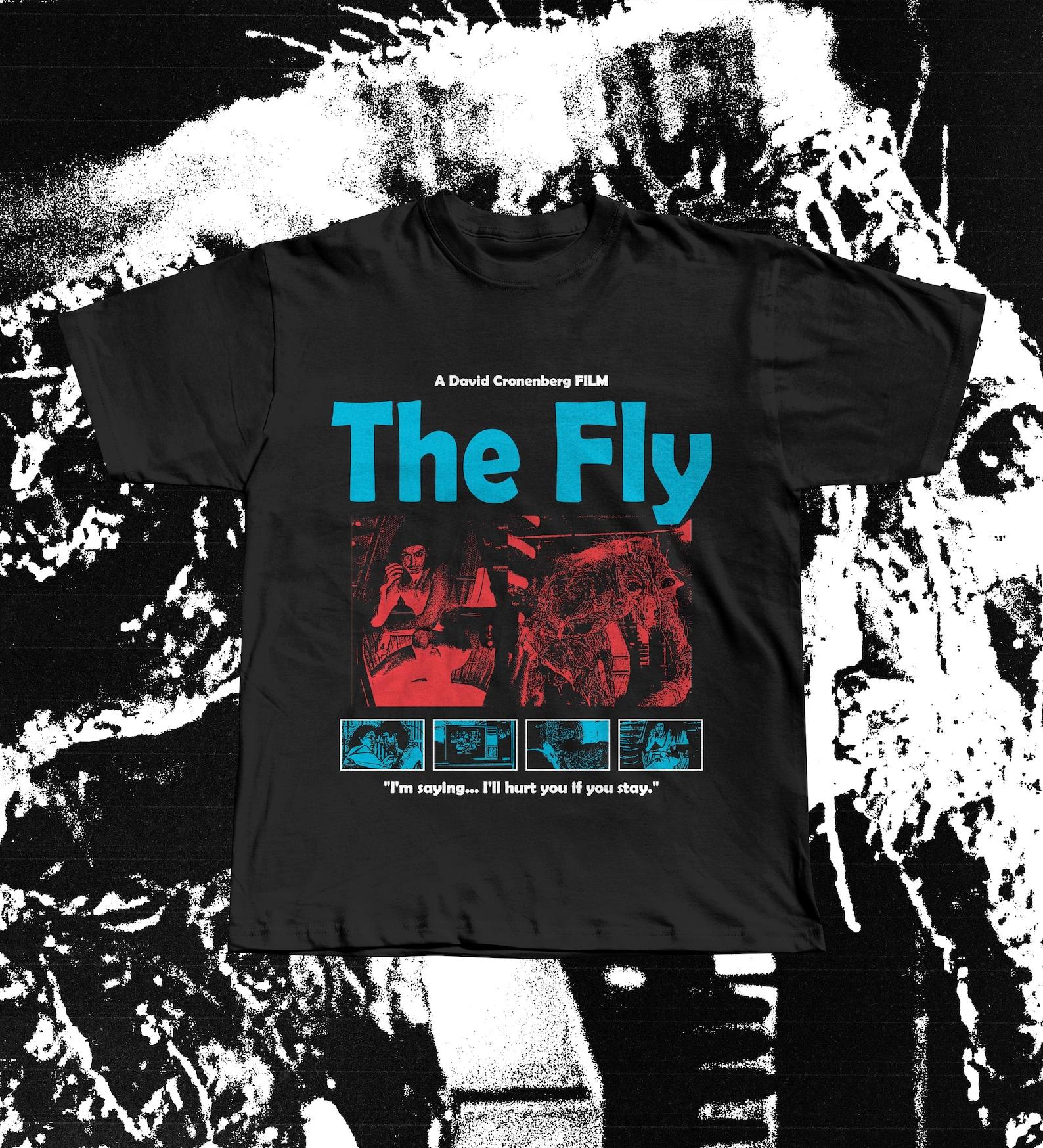 The Fly 1986 Body Horror T-Shirt, Jeff Goldblum Cult Classic Movie Tee M