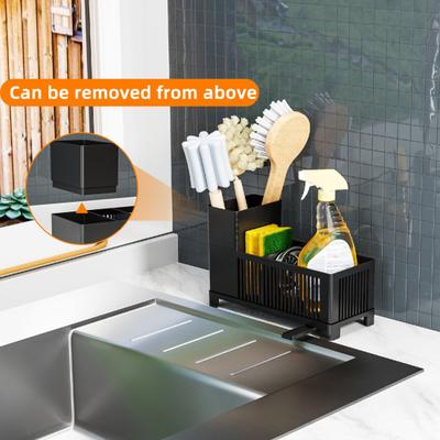 Sink Caddy Kitchen Storage Rack Large Capacity Multipurpose Drain Rack Sponge Holder Countertop Organizer
