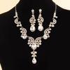 Shiny Rhinestone Jewelry Set Luxury Women's Jewelry Set  Outfit Accessory