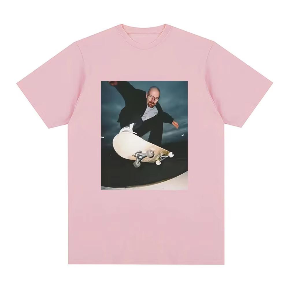 25 Y2k Breaking Bad Heisenberg T-shirts Man Walter White 90s Skate T-Shirt Men Women Graphic Print T Shirt Casual Tee Shirt Tops