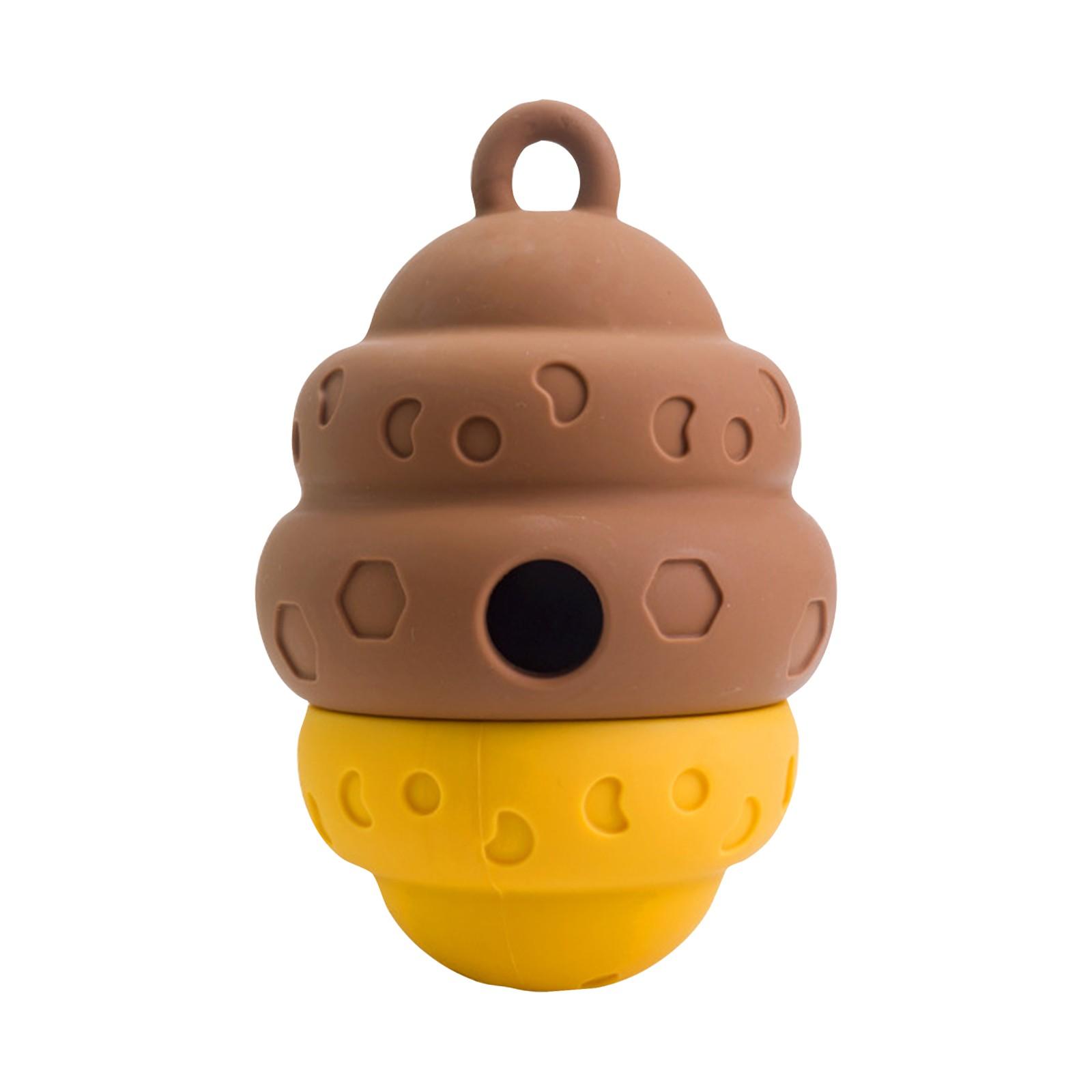 

Мяч для протечки корма для домашних животных, палочка для закусок для домашних животных, игрушки для собак, игрушки для кошек, многофункциональный течь корма для домашних животных One Size коричневый