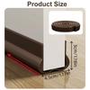 1pc 93cm PVC  Door Bottom Seal Strip Weather Strip Under Door Draft Stopper Thicker Cold Gap Sealing Weather Strip