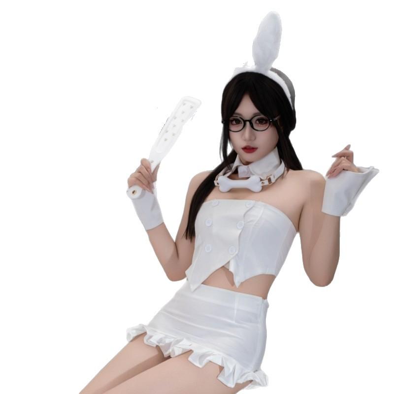 Sexy lingerie women's abstinence tube top waist sexy pure lust bunny uniform suit seduction