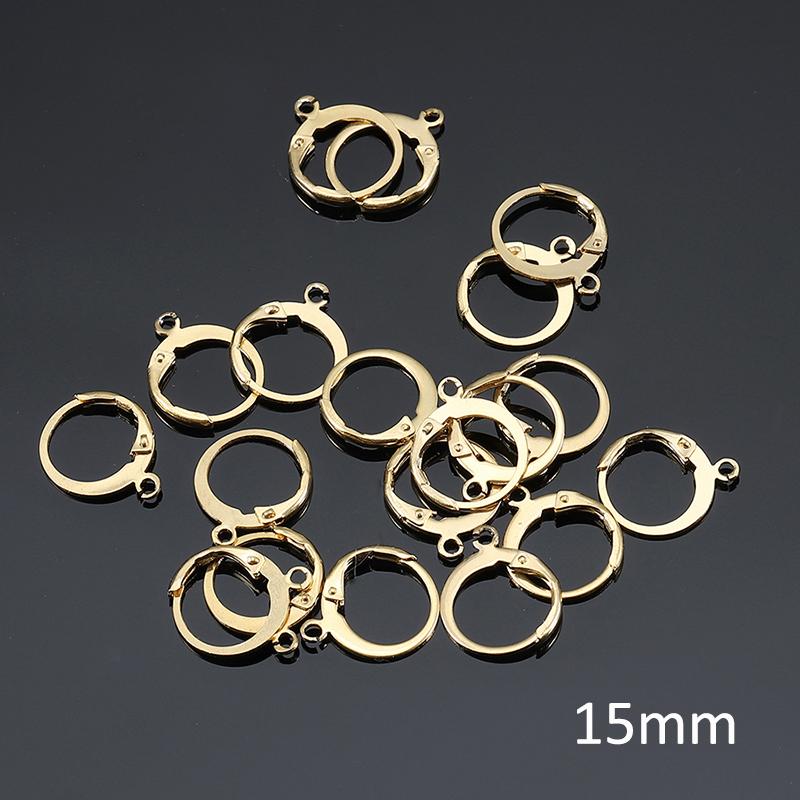 50pcs Stainless Steel Earwire Earrings Hooks Base for Earrings Ear Jewelry Making DIY Findings Accessories Wholesale Supplies