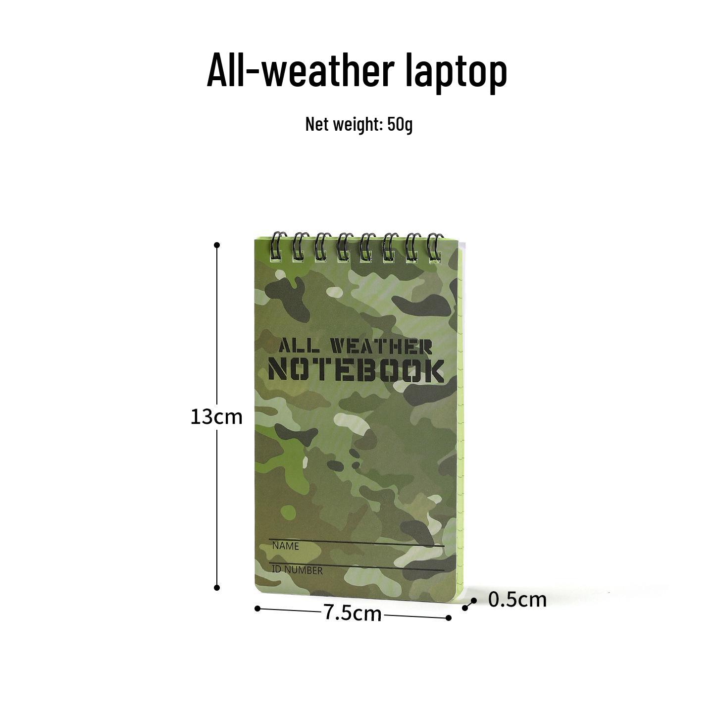 ISE MOUNT All-Weather Camouflage Waterproof Pocket Notebook