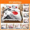 New Cross-border Chinese Style Ink Painting Digital Printing Flannel Bedding Set