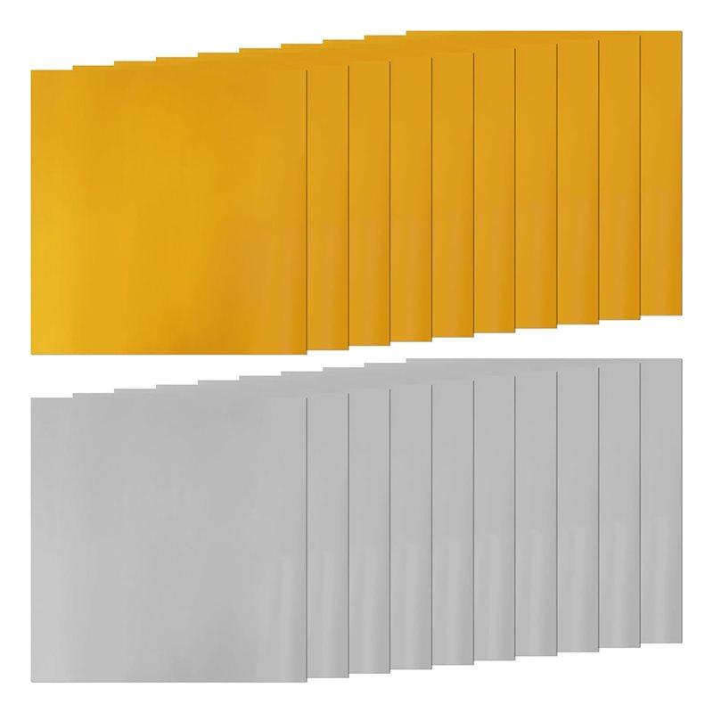 

Heavy Duty 5.9X5.9 Inch Aluminum For Crafting And Decor Embossing Foil Sheets,20-Piece Set