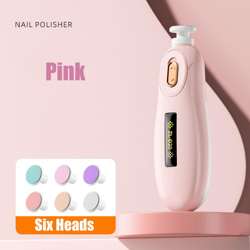 Elektrischer Baby-Nagelknipser Erwachsene Kinder Nagellackierer Set Sichere Ersatzpads Neugeborenes Baby-Nagelfeile Baby-Maniküre-Pflege Werkzeuge