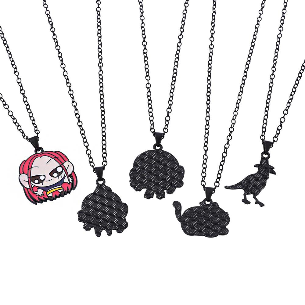 Demon Hunters Cartoon Character Pendant Necklace Jewelry Gift for Fans