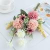 Silk Material Silk Artificial Flowers Bulbous Shape Simulated Flowers Bulbous Chrysanthemum Bubble Design