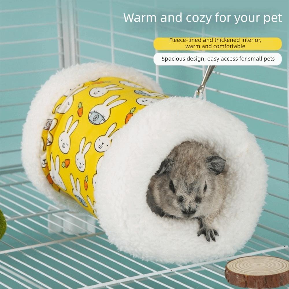Warm Hanging Tunnel Nest Thickened Hamster Hammock Pet Cage Nest  for Guinea Pig Mice