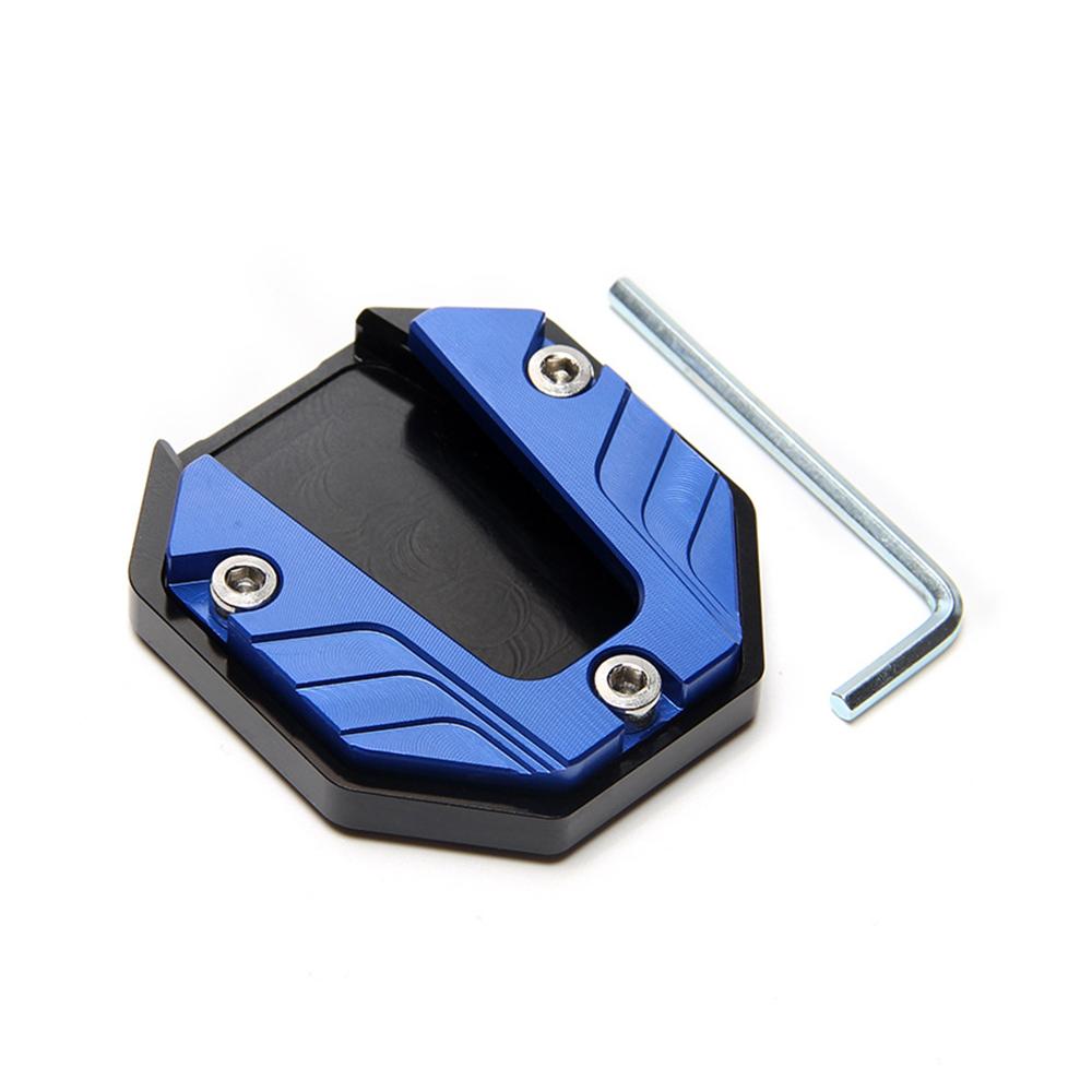Motorcycle Bike Kickstand Extender Foot Side Stand Extension Foot Pad Support Enlarger Scooter Moped Foot Pad Aluminum Alloy