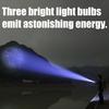 Shockproof LED Torch Flashlights 3 Light Mode Magnetic Base Back Clip USB C Rechargeable For Outdoor Enthusiasts