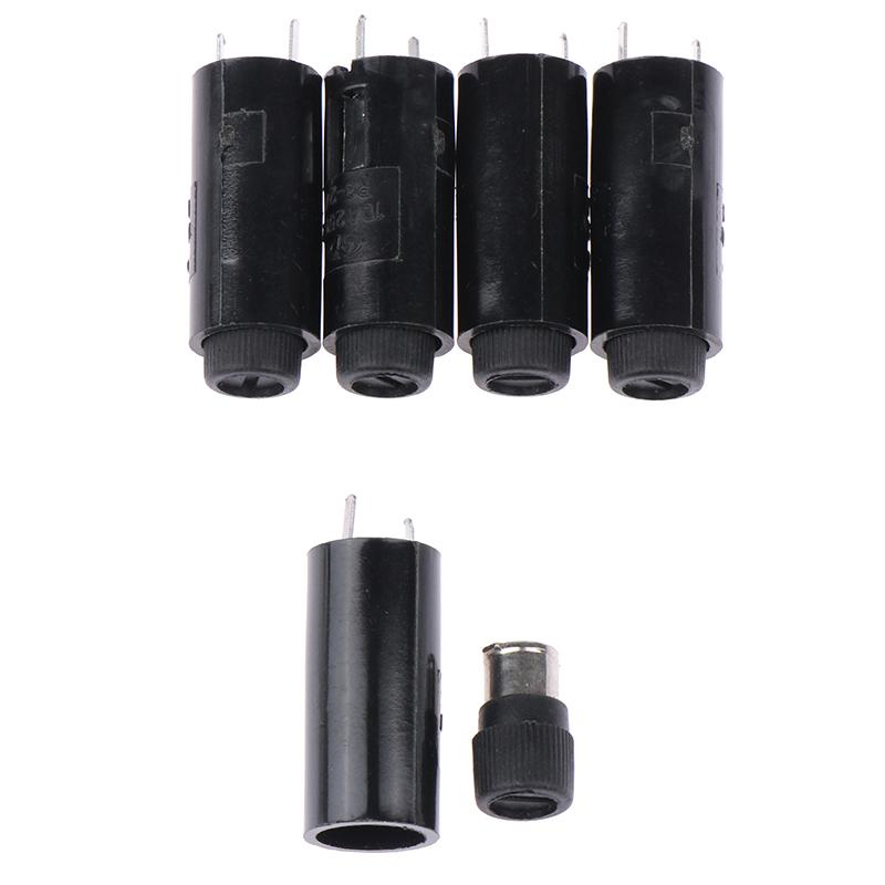 

5 Pcs 5*20Mm Fuse Holder Ptf-45/50 10A250V 2.5W Panel Mounting Vertical Horizontal High Temperature Resistance Fuse