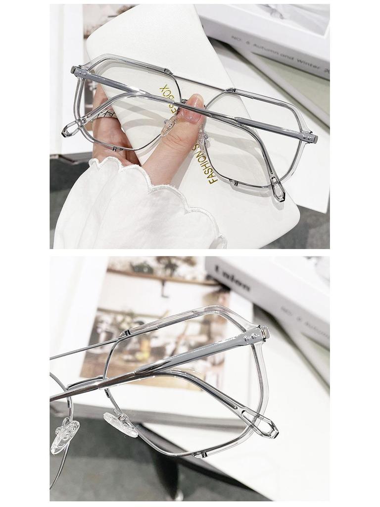 Unisex Myopia-Compatible Sunglasses with Large Retro Frame - Xiaohongshu Style #2238