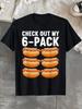 Men'S & Women'S Hot Dog T-Shirt with Hot Dog And Buns Print - Funny Costume Outfit for Themed Parties, Casual Wear Suitable for Hotdog Lovers, Machine