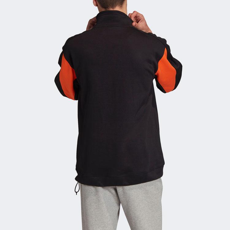 Adidas Originals PT3 1/4 Zip Track Jacket With Stand Collar And Letter Graphics Men Tops Black GC8698