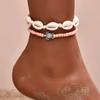 2-4Pcs/Set Bohemia Natural Shell Anklets for Women Fashion Summer Beach Barefoot Foot Chian Bracelet On Leg Ankle Accessories