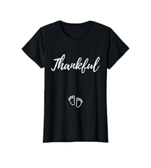 Thankful Pregnancy Announcement Shirt Valentines Day T Shirt 3XL