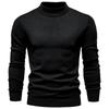 European Chic Men's High-Neck Sweater: Autumn/Winter 2025 Light Luxury Knitwear, High-End Base Layer
