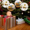 3Pieces Construction Themed Paper Lamp Hanging Decoration for Boy Birthday Party Children Room Decoration