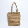 New Hollowed Out Lace Single Shoulder Hand Woven Grass Woven Bag Versatile Large Capacity Tote Bag Beach Vacation Beach Bag