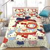 Cute Duvet Cover Set H-Hello Kittys Bedding Set Kids Boy Girl Bedroom Decoration Student Dormitory Home Style 2/3piece set