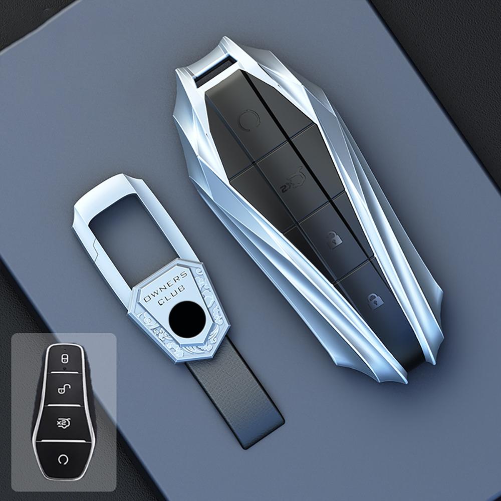 Zinc Alloy Car Key Case Cover For Byd Song Pro Plus Max Dmi Ev Seal Dolphin Remote Control Key Auto Accessories