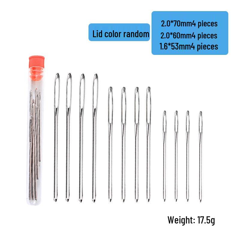 Set of Large-Eye Blunt Hand Sewing Needles for Sweaters and Plush Toys