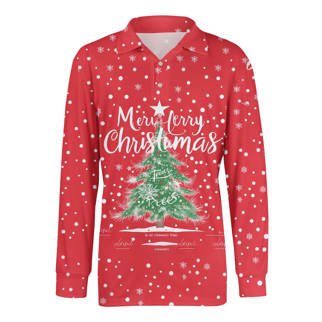Men's Casual Style Solid Color Loose  Shirt Long-sleeved Top