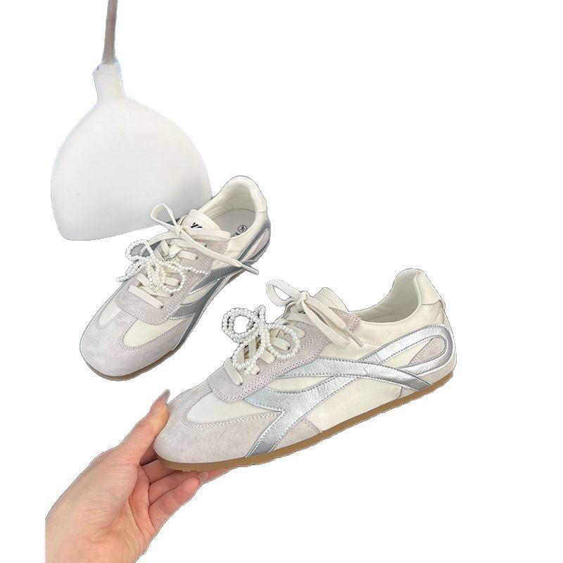 Inner Height Increase of 4cm~ Retro Forrest Gump Shoes Spring and Summer 2025 New German Training Shoes Versatile Sports and Leisure Board Shoes Women
