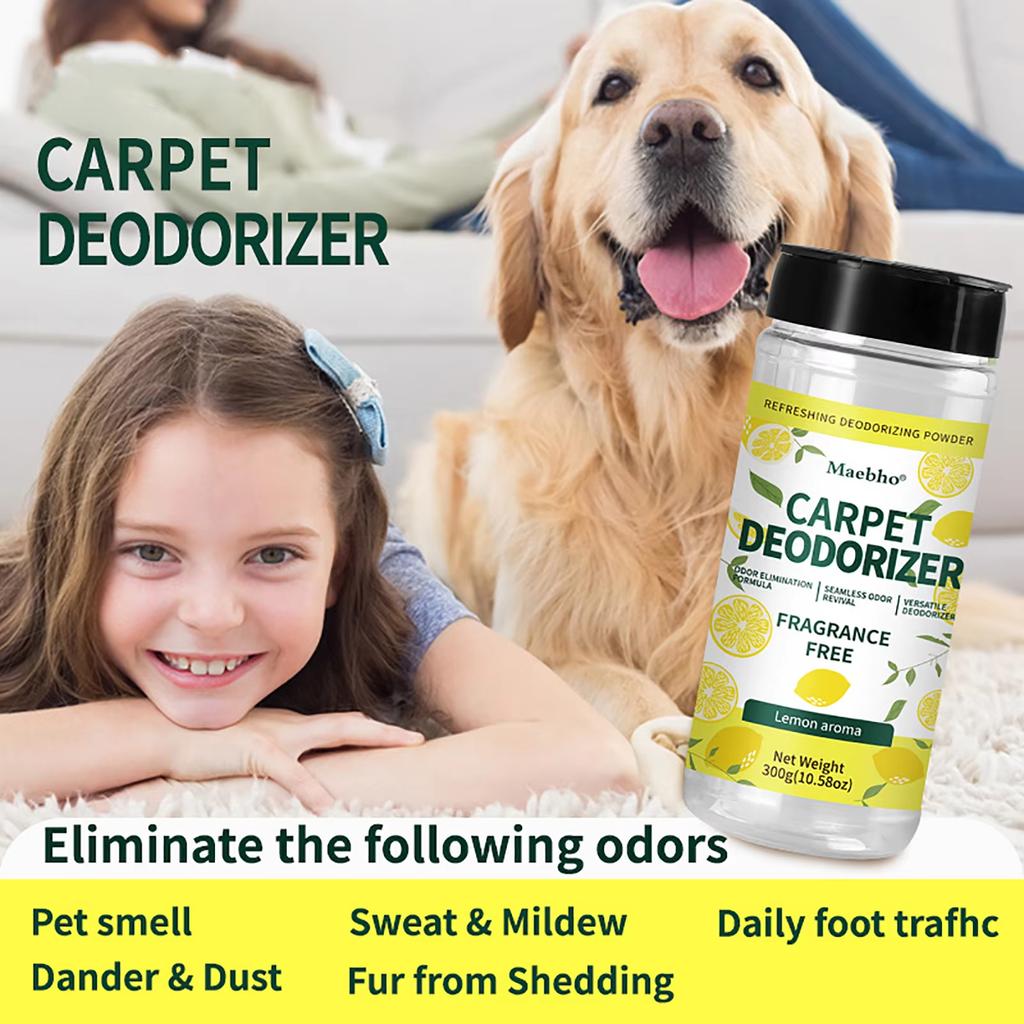 Carpet Deodorizing Powder Powerful Pet Smell Eliminator Urine Odor Dust Remover Refresher for Home Carpet Cleaning Accessories